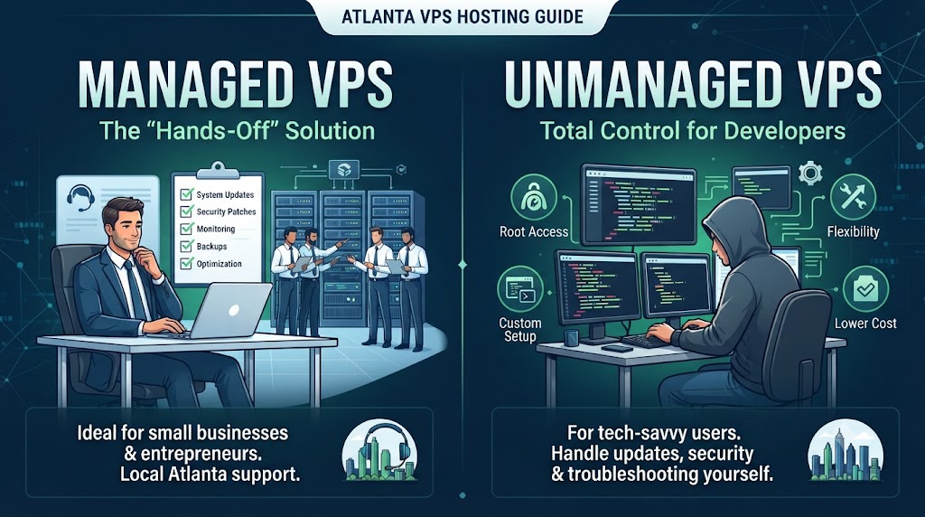 Comparing Managed vs. Unmanaged VPS in Atlanta