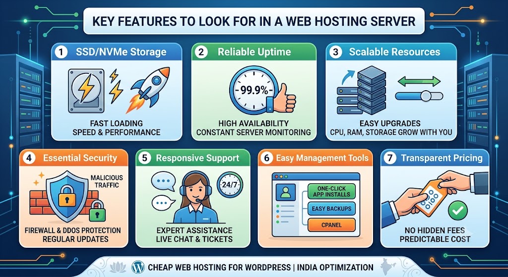 Key Features to Look for in a Web Hosting Server