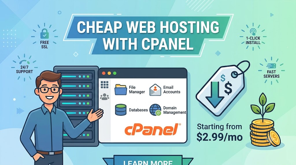 Cheap Web Hosting with cPanel