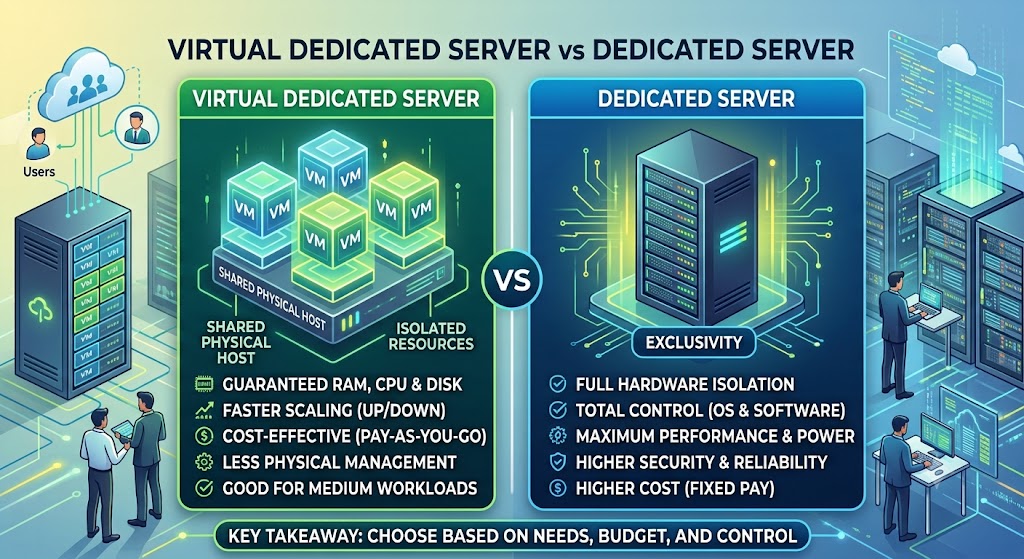 Virtual Dedicated Server vs Dedicated Server